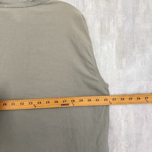 Anthropologie Grade and Gather Utility Top Women Medium Brown Long Sleeve Boho - Picture 6 of 12